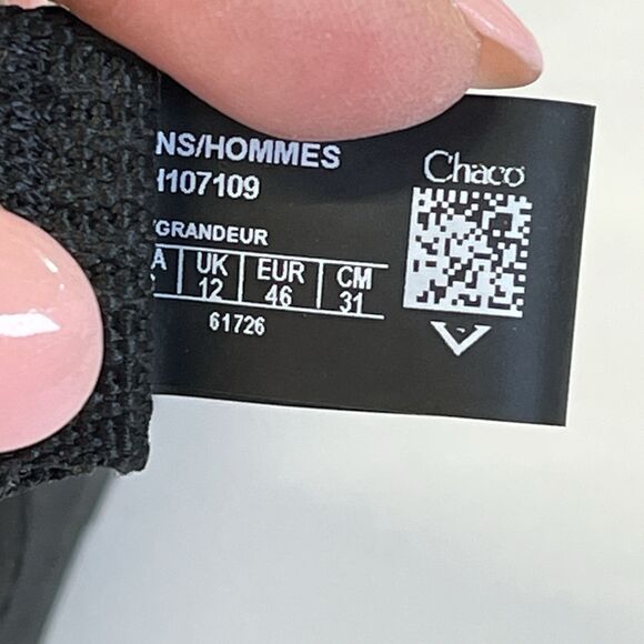 Chaco Lowdown Sandal Men's 13M Black‎ Solid Lightweight JCH107109 OUTDOOR HIKING - Picture 8 of 10